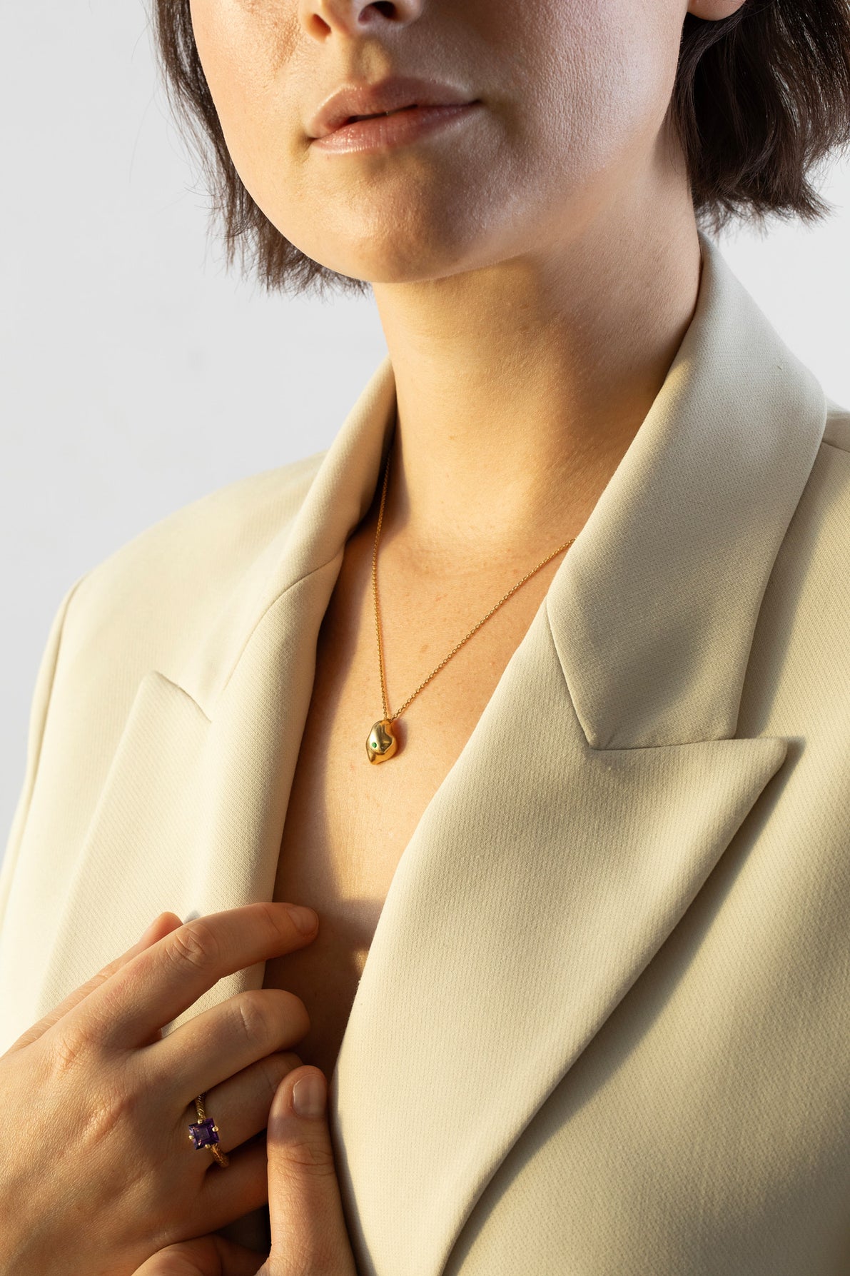 Řetízek Taro Kapka s kamínkem