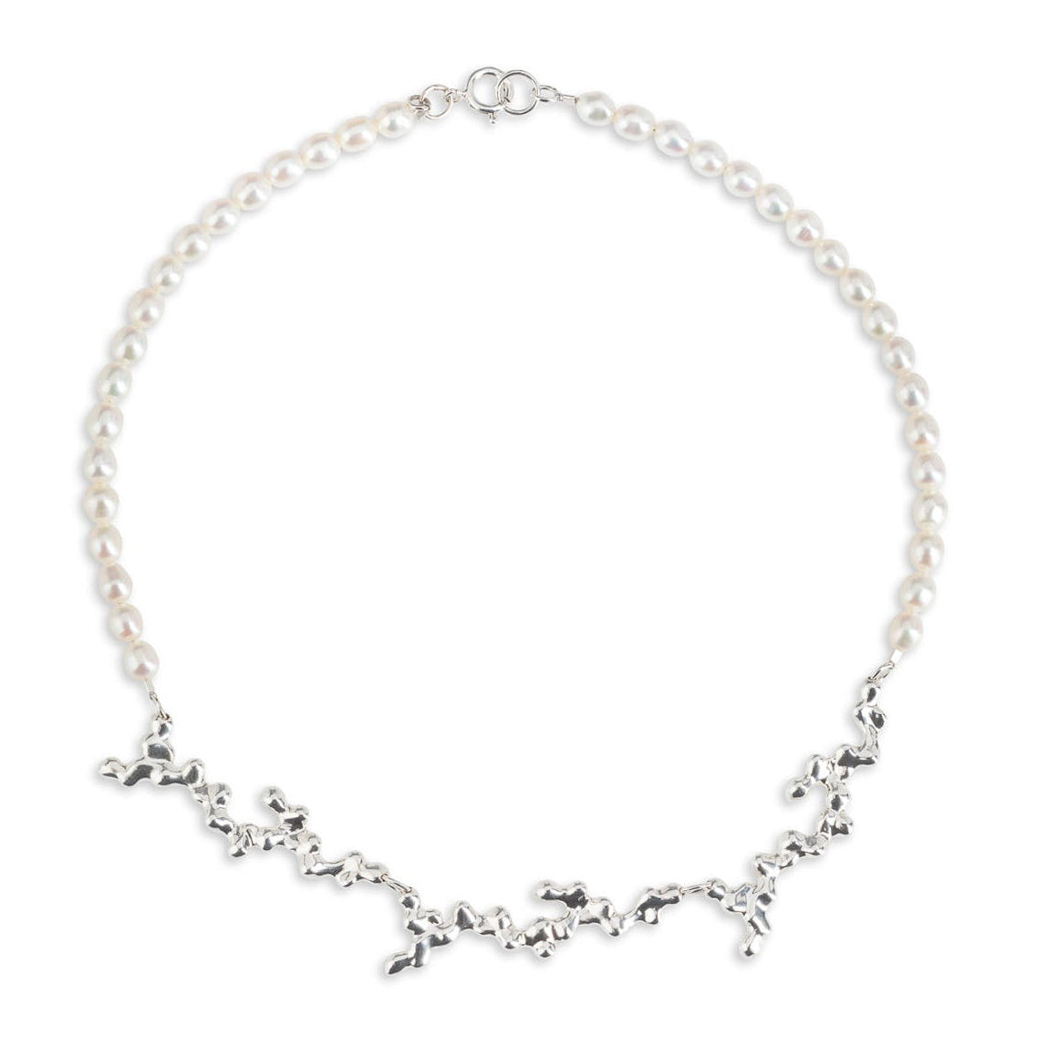 Náhrdelník Mirror s perlami