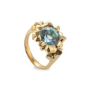 Ring Ore with topaz gold