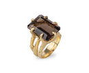 Ring of Maya with smoky quartz